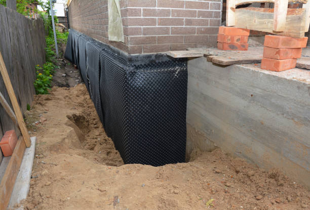 Crawl space vapor barrier installation in Amlin, OH
